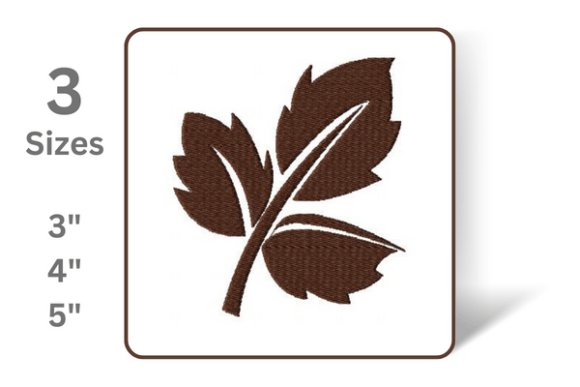 Cute Leaf Embroidery Design